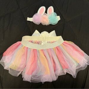 Tulle Skirt & Bunny Ear Headband